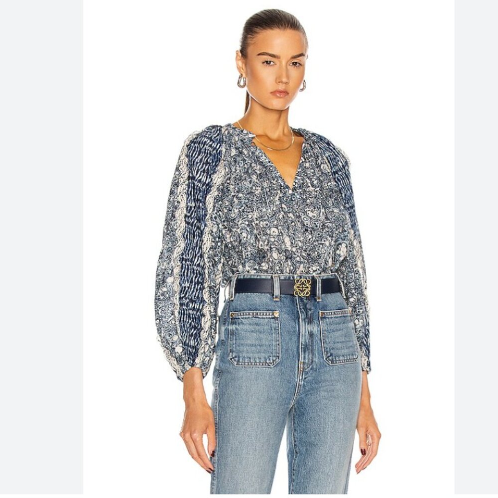 Ulla Johnson Kana Blouse Indigo